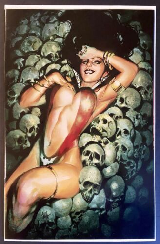 VAMPIRELLA VS  THE SUPERPOWERS #1! HARVEY VIRGIN COVER 2023 🔥🩸🔥 NM - Picture 1 of 2