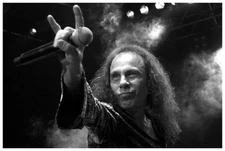 Ronnie James Dio Poster 24x36 Inch Photo Rare Print Wall Art Print - B&W RJD01