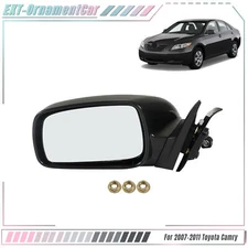 LH Driver Side Power Door Side View Mirror New For Toyota Camry 2007-2011 New