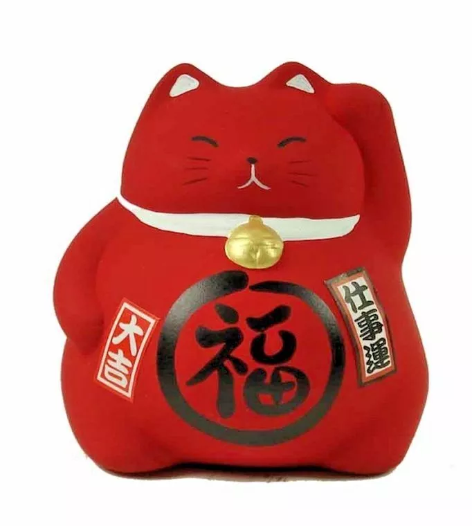 Red cheap maneki neko