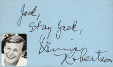 Dennis Robertson Signed Auto 3x5 Index Card Gunsmoke