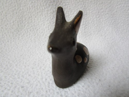Hyllested Denmark Design Keramik Reh-Kitz gemarkt 6x5,5x3cm süß! unbeschädigt - Picture 6 of 7