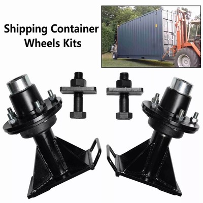 5x 5.5 Lug Superior Shipping Container Wheels, Spindle Kit，Container Moving K
