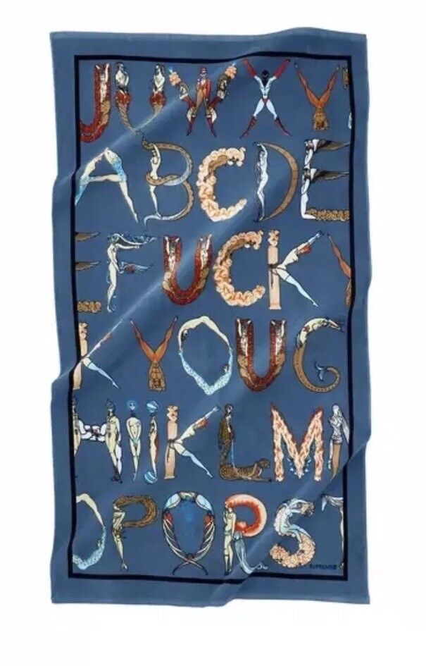 Supreme Alphabet Beach Towel Navy Blue SS18A45 SS18 2018 Supreme Alphabet Beach Towel Navy Blue SS18A45 SS18 2018