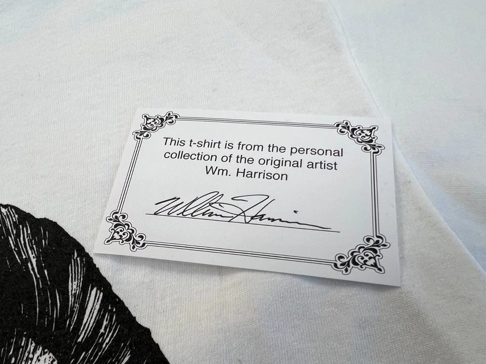 CAMISETA VINTAGE HUMPHREY BOGART BIG FACE STIPPLE ART CAMISETA L 1994 CAMBIOS AUTOMÁTICOS NOS Foto 2 de 4