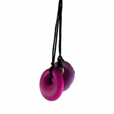 Lil Jumbl BPA-Free Baby Teething Pendant Necklace PT001 Pink Purple LOT OF 2