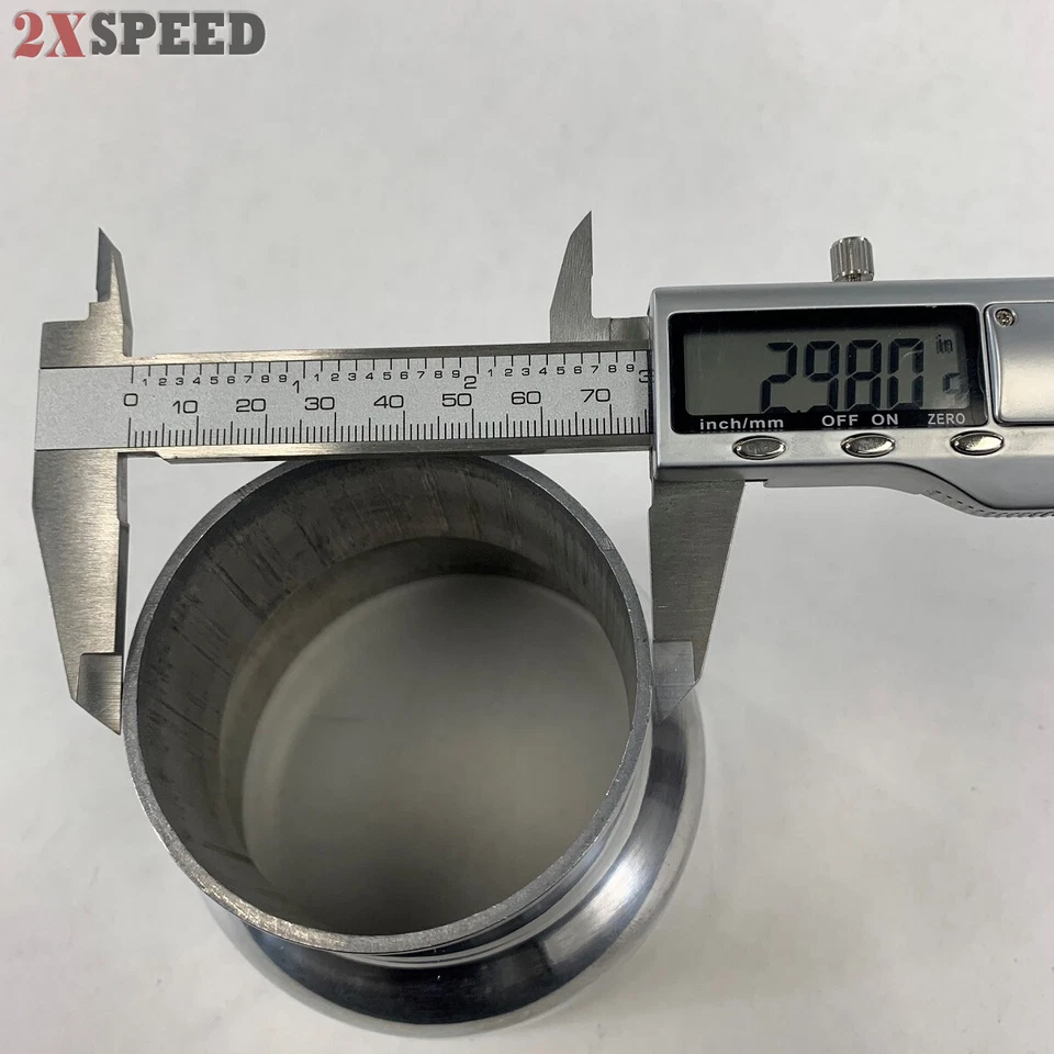 Reductor de aluminio para tuberías universales Fit 4" O.D. a 3" O.D. 3,63" de longitud Foto 2 de 4