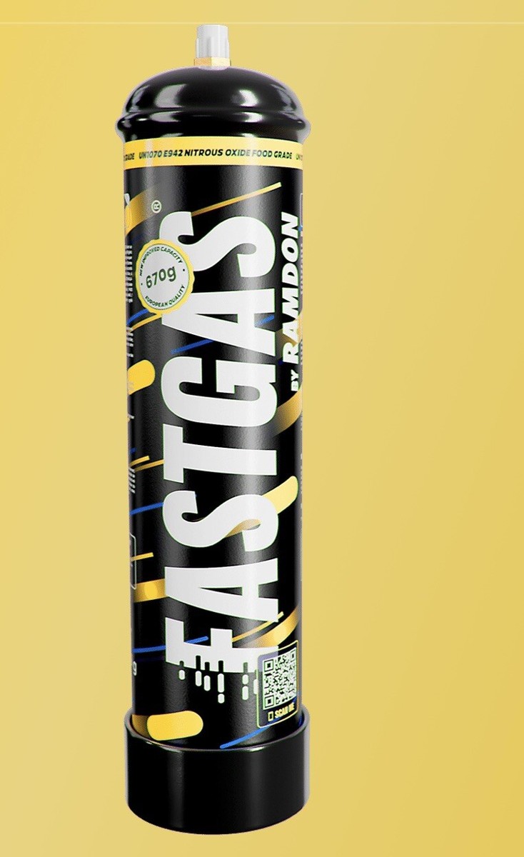 Bombola Protossido Azoto ExoticWhip 640gr - Per Creme Montate E Party (Equivale 510 Cartucce)