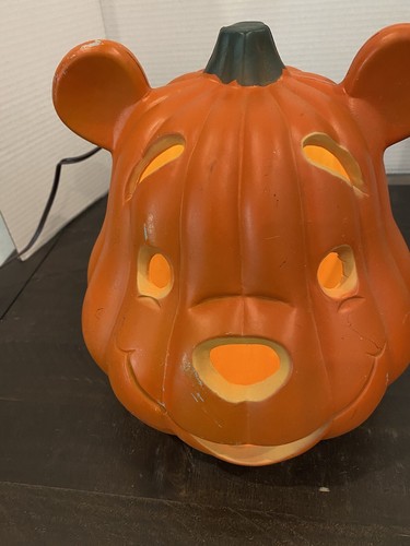 Disney Winnie the Pooh Light-Up Pumpkin/Jack O’ Lantern Halloween w/Light Cord - Picture 2 of 16