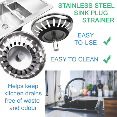 Premium Kitchen Sink Replacement Drain Waste Filter Plug ...