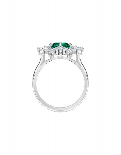 SWAROVSKI Palace Ring 5498838 Rhodium Plated Crystal Statement – New! No Box - Picture 2 of 4