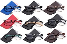 Reading Glasses Horned Rim Half Frame Reading Glasses Vintage Retro Men Women