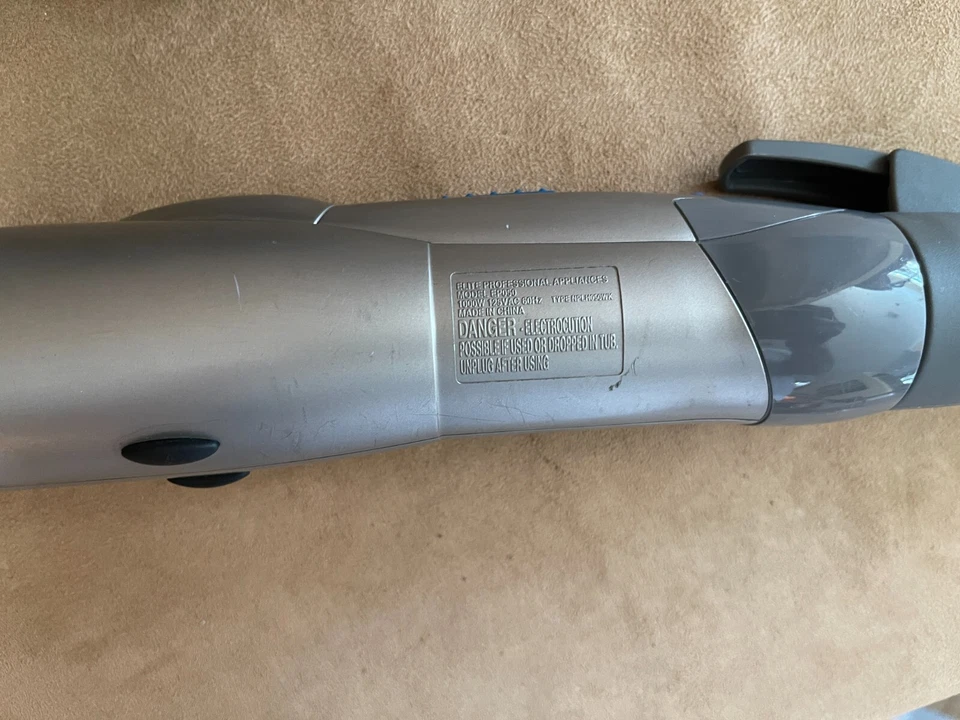 Cepillo rizador de cerámica Elite Professional Ion plateado herramienta de peinado Foto 4 de 4