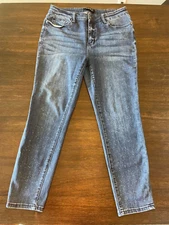 Judy Blue Jeans Women 13/31 Relaxed Fit Mineral Wash Spots Speckle JB88226 Acid