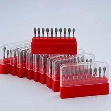 FG Football Pointy Dental Diamond Burs 368-023F Fine / Diamond Grit High Speed 