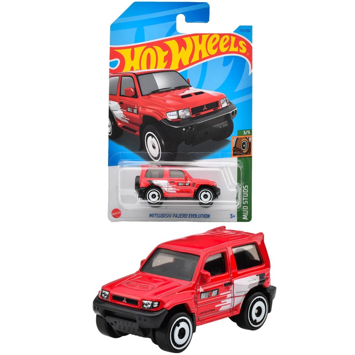 Hot Wheels HNK25 Mitsubishi Pajero Evolution Basic Car 3 Years O