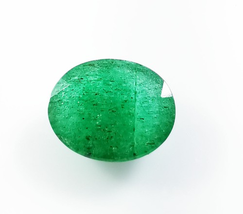5.20 Ct Certified Natural Zambia Emerald Oval Cut Loose Gemstones - Picture 1 of 6