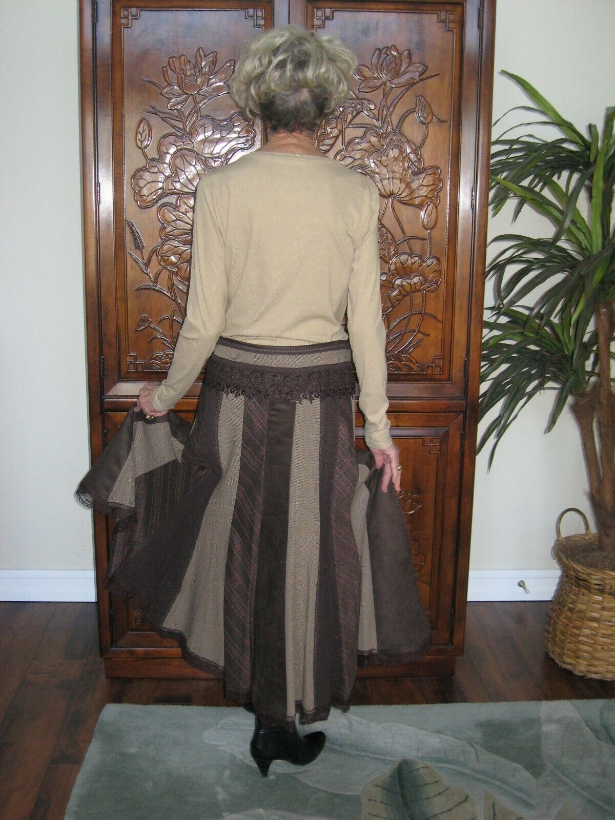 Peter Nygard Collection Boho Panel Skirt Size 12 - image 7