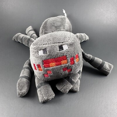 Jazwares Minecraft Mojang Spider  7'' Soft Toy Plush Good Condition