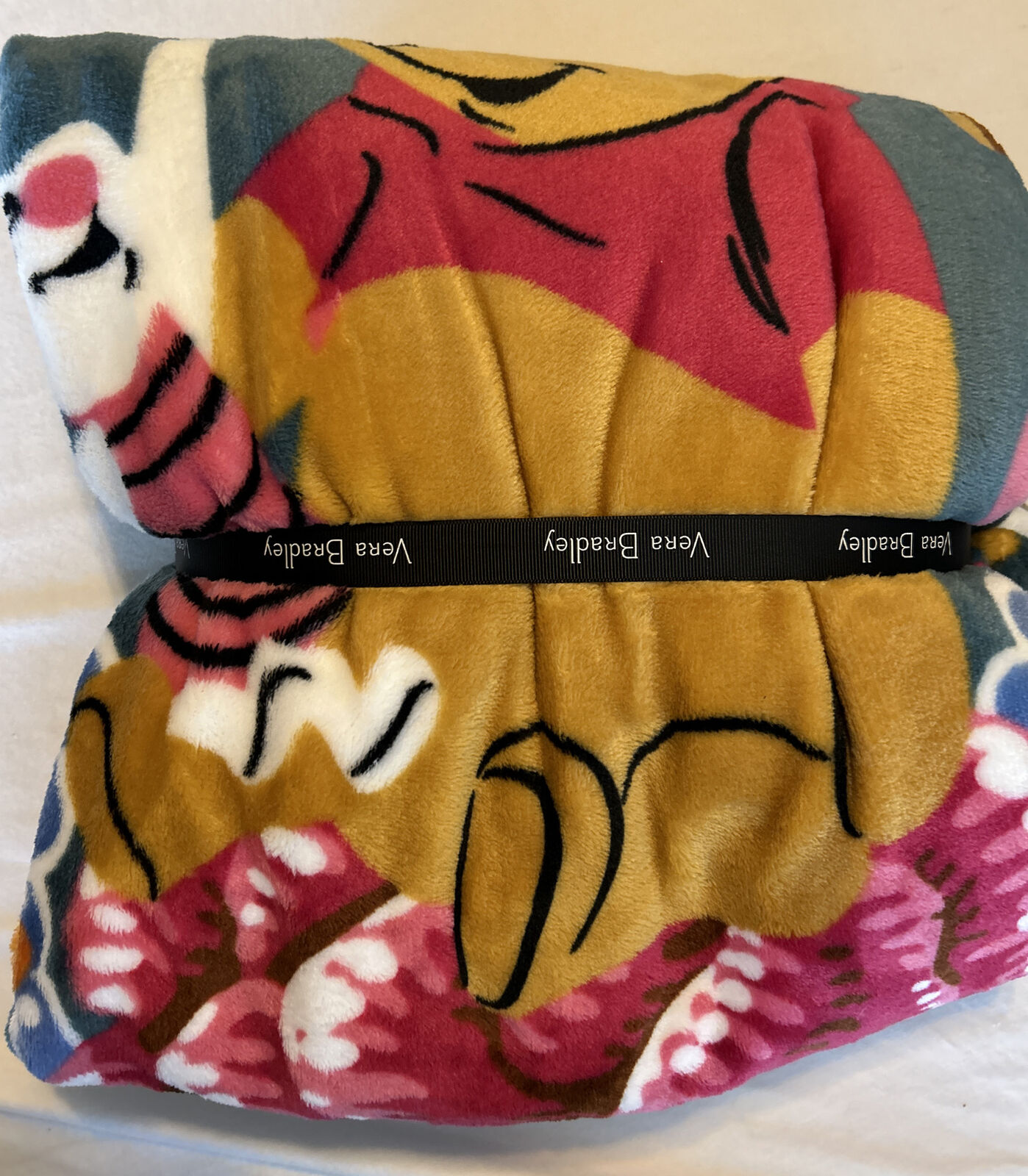 Vera Bradley Disney Winnie The Pooh Plush Throw Blanket Limited