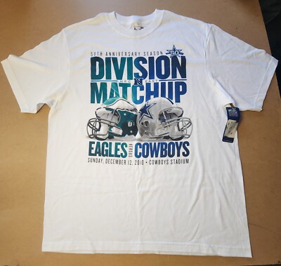 Eagles vs Cowboys Sunday,December 12,2010 Men's T-Shirt Size XL