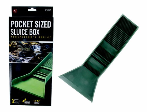  12" Black Gold Pan Panning Kit, Pocket Sluice Box & Digiweigh Pocket Scale - Afbeelding 10 van 10