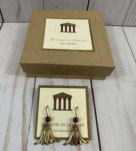 Vintage Museum Of Jewelry Roman Nefertiti's Lotus Earrings - Picture 3 of 7