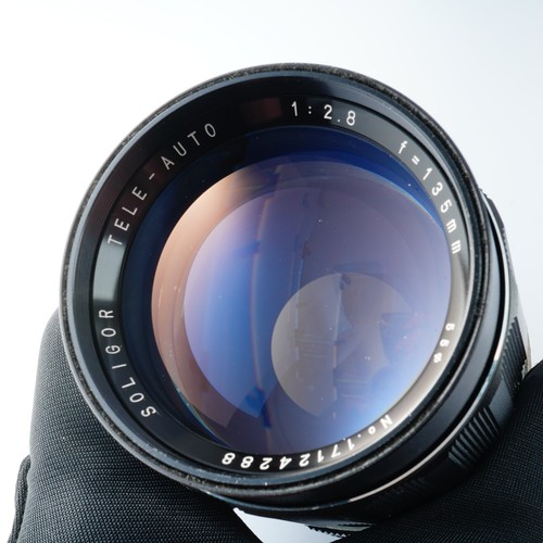 Teleobjetivo EX+++ SOLIGOR TELE AUTOMÁTICO 135 mm F/2,8 MF para M42 de JAPÓN - Imagen 11 de 18
