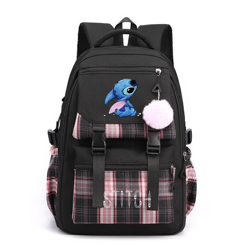Lilo Stitch Backpack Kids School College Student Laptop Bag Travel Rucksack DE - Bild 2 von 9