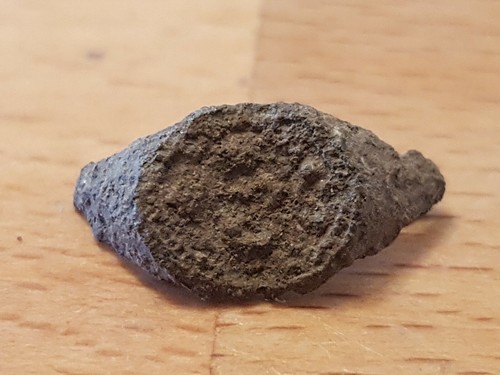 Roman lead alloy ring part in uncleaned as found condition found in Britain L416