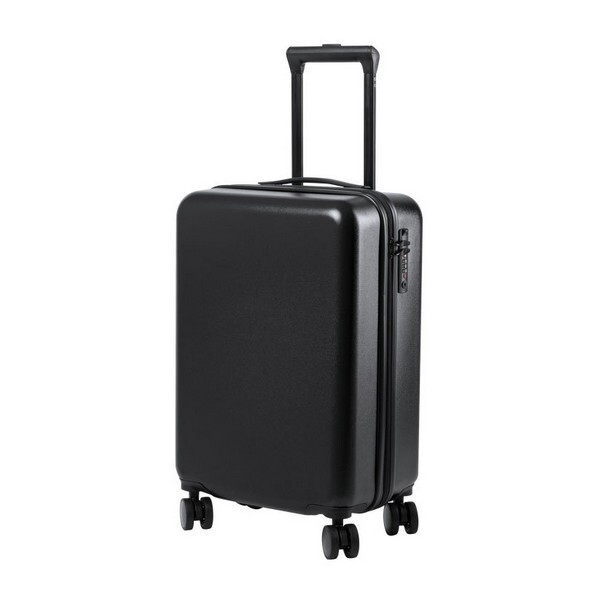 Trolley rigide 8 roues noir contre les chocs et la fatigue en voyage
