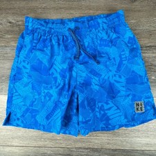 Nike Men Swim Shorts Collage Volley All Over Print AOP Pattern Bathing Suit S