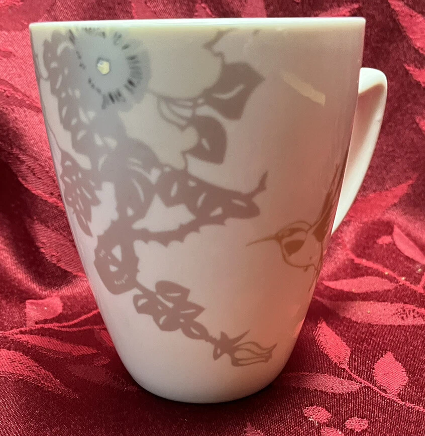 Bella Lux Coffee Mug Hummingbird And Floral design New Bone China - Image 4 of 4