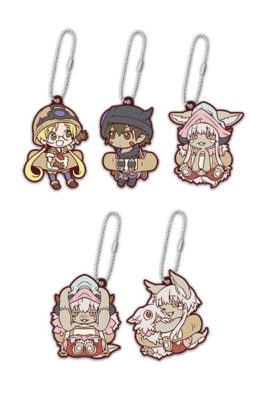 Made in Abyss Mascot Swing PVC Rubber Keychain Riko Reg Nanachi