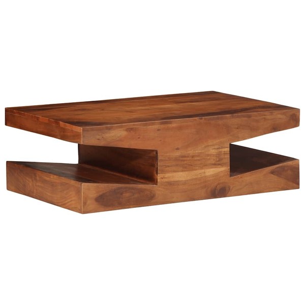 Couchtisch Beistelltisch Wohnzimmertisch 90X60X30 Cm Massivholz Akazie-image