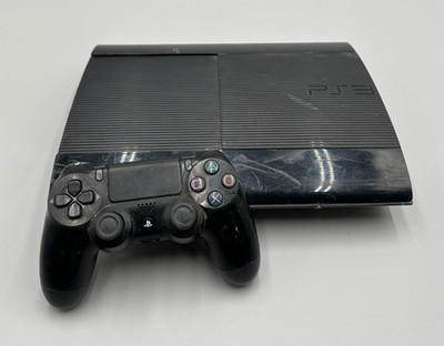 Sony PlayStation3 PS3 Slim 500GB CECH-4201A Gaming Console Black+Black Control C