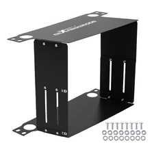 Universal Oil Cooler Air Guide Plate Kit 16-30 Row Black Aluminum Heat Shield