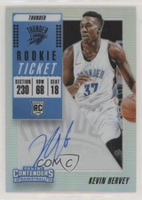 2018 Contenders Rookie Ticket Premium Edition Silver Prizm Kevin Hervey Auto 1le