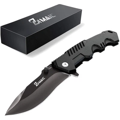 ZIMAIC Klappmesser, Einhandmesser, Outdoor Messer - für Camping und Abenteuer