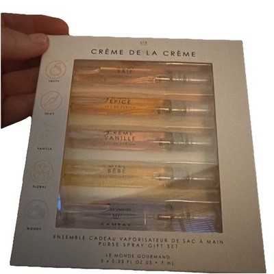 Le Monde Gourmand 513 Creme De La Creme Purse 5 Spray Discovery Set .23oz ea New