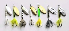 (7) Worden's Rooster Tail Inline Spinners 1/4 oz 2-3/4" 7 Colors In Set New 