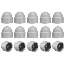 Hexagonal cable cover 15pcs M14x21x24mm plastic for nuts grey