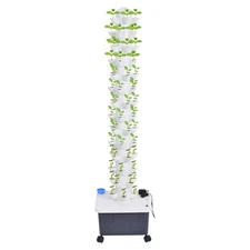 14 Layer 70Pot Vertical Hydroponic Garden Tower System Aeroponics Home Grow Kit