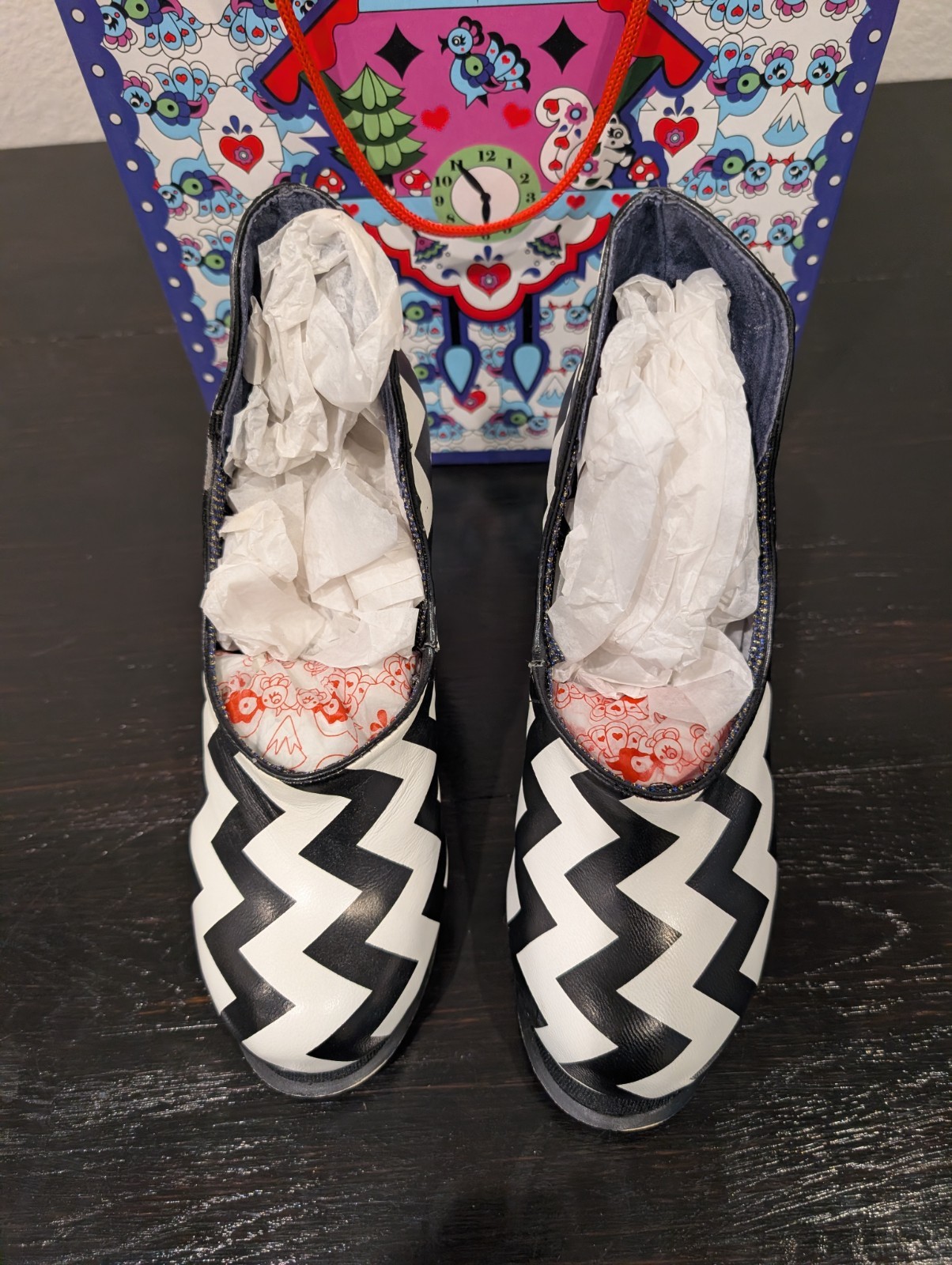 IRREGULAR CHOICE BOTOXIC CHEVRON Zig Zag WOMENS H… - image 3