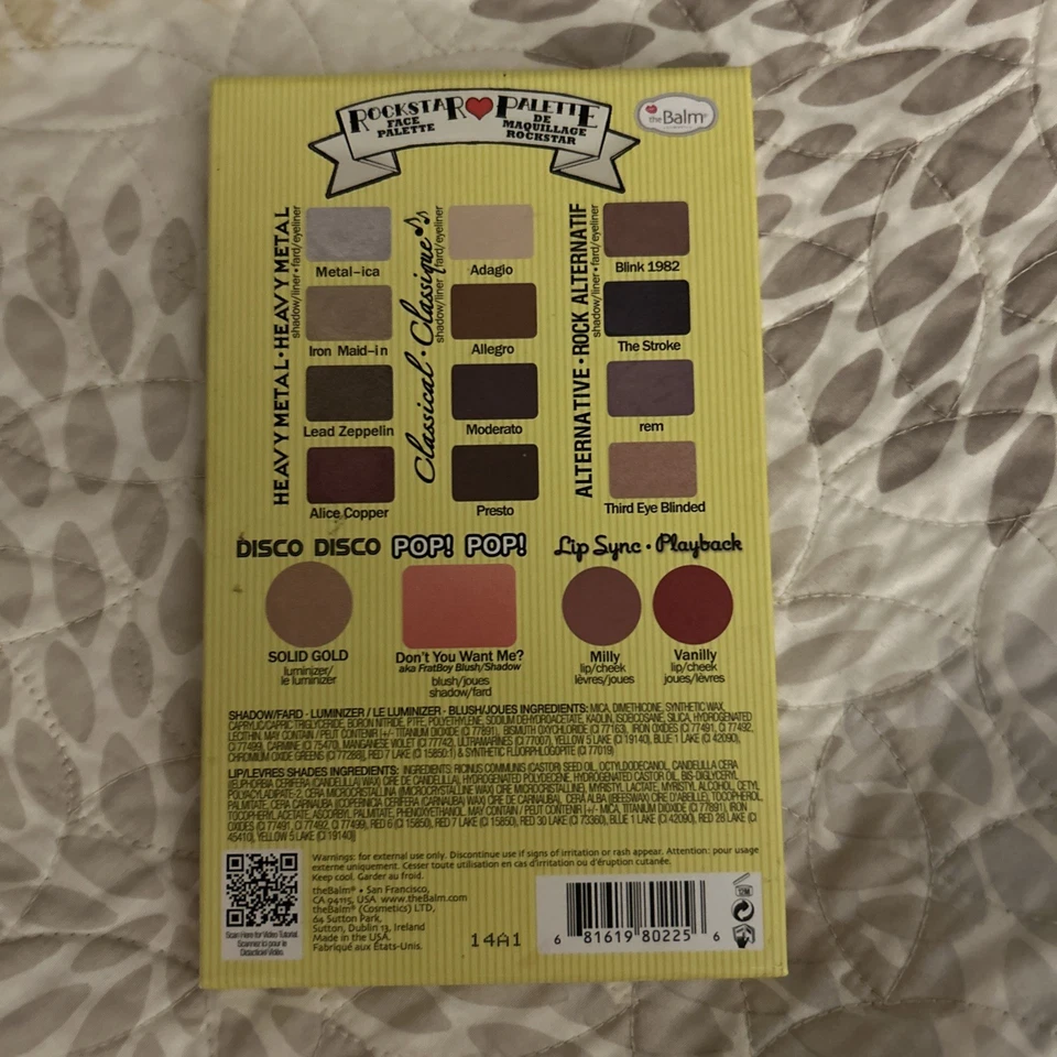 Paleta facial The Balm Rockstar Bálsamo Jovi NUEVO Foto 2 de 3