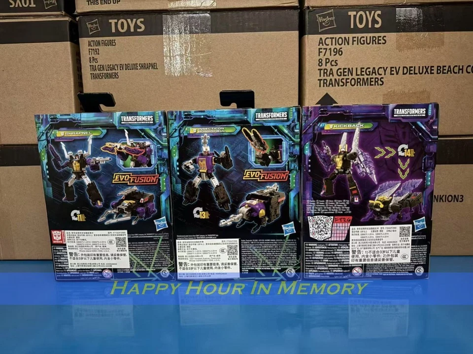 Transformers Legacy Evolution Insecticon Kickback + Shrapnel + Bombshell set NEW - Image 2 of 4