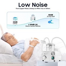 Vacuum Phlegm Quiet Suction Unit Portable Medical Emergency Aspirator Machine