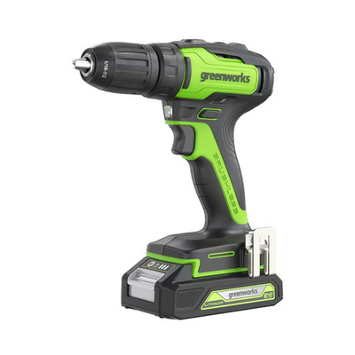 #ad Greenworks POWERALL 24V Cordless Brushless Drill Driver with 2Ah Battery and $34.99