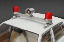 124 25 Scale Model Federal Red Twin Beacon Ray Police Lightbar Visibar 2461r