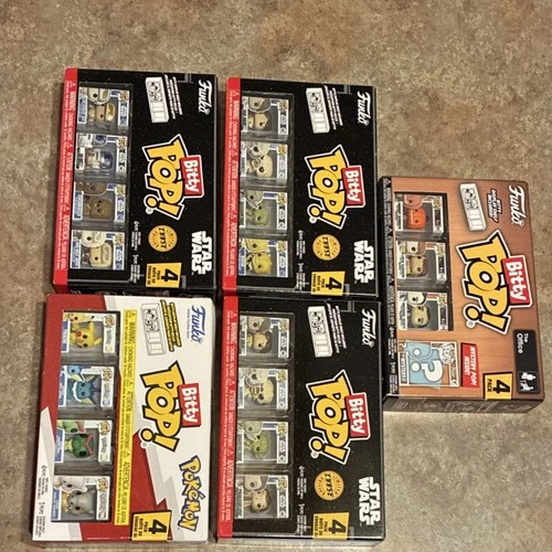 Funko Bitty Pop! 4-Pack Star Wars, Pokémon, The Office Vinyl Figures Mystery Pop